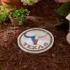 Texas Proud Stepping Stone - Texas Longhorn Flag  Handcrafted Home Decor