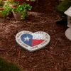 Texas Proud Stepping Stone - Don't Mess with Texas Heart Flag  Decorative Garden Flag for Texas Pride