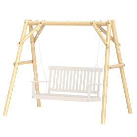 660 lbs Porch Swing Frame, A-Frame Hanging Chair Stand Only for DIY Painting, Swing Chair Stand for Backyard, Patio