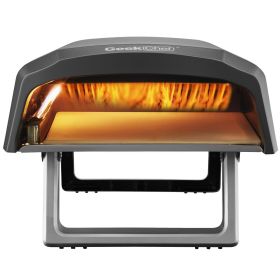 Geek Chef Gas Pizza Oven; Pizza Ovens for Outside Propane; Outdoor Ovens with 13 inch Pizza Stone; Portable Gas Pizza Oven with Foldable Legs; Pi